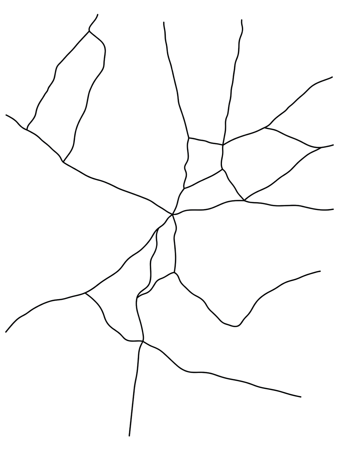Bangalore Day Hikes — Area map — points described below
